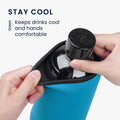 kwmobile Schutzhülle kompatibel mit SodaStream Glasflasche - Flaschen Kühler für Wasser Karaffe - Sonstiges