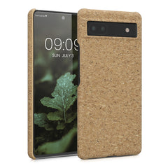 Google Pixel 6a Phone Case Natural Cork