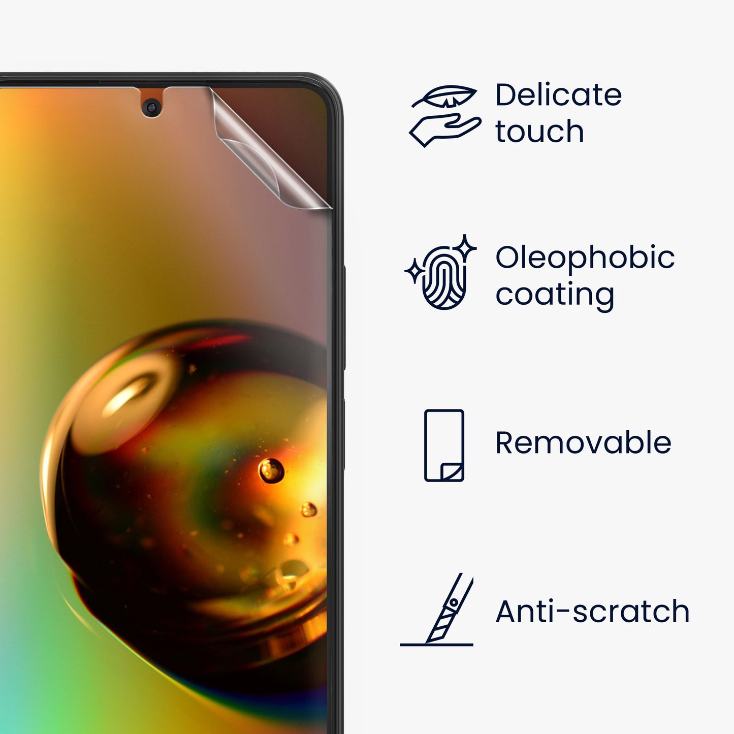 kwmobile Displayschutzfolie kompatibel mit Xiaomi 11T / 11T Pro Folie - Kristallklar - Displayschutz