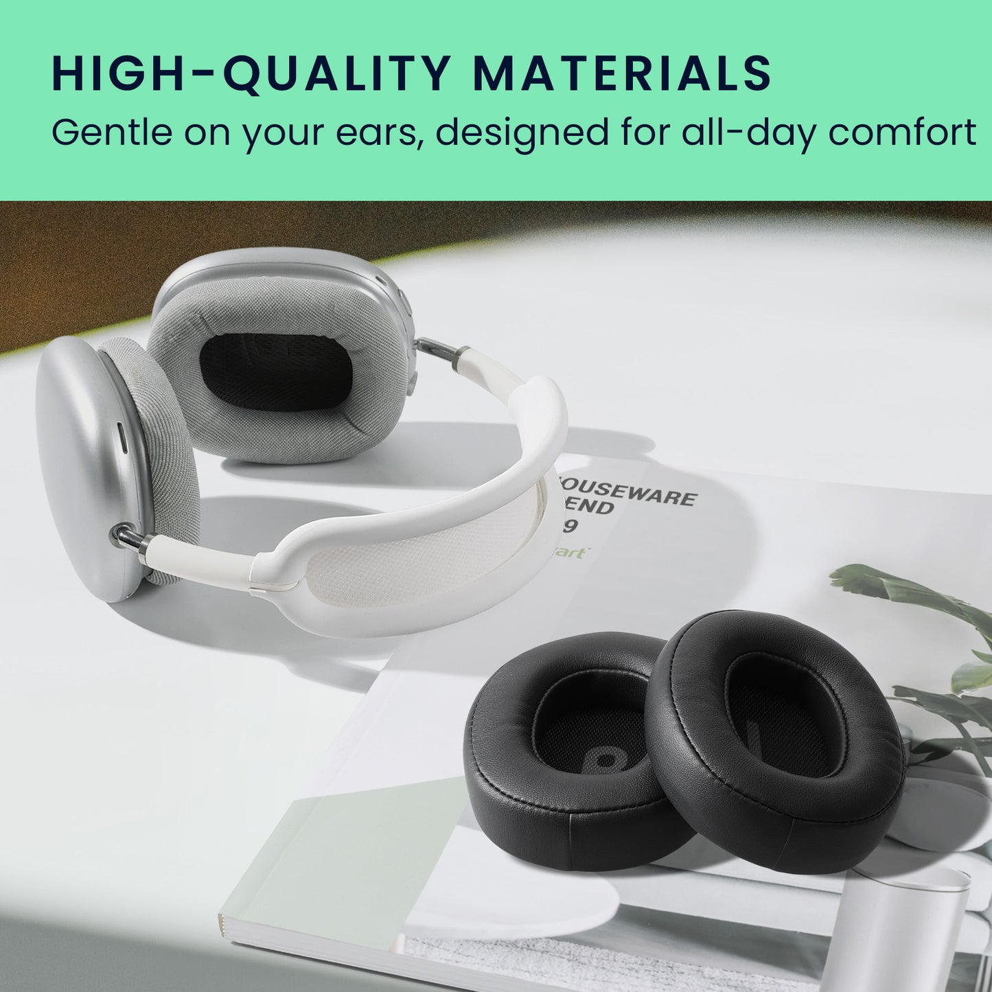 kwmobile Ear Pads for JBL Tune 700BT / 700BTNC / 750BT / 750BTNC Earpads Replacement Ear Cushions Headphone Spare Parts Headphone Replacement Pads for Over Ear Headphones
