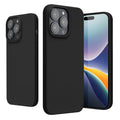 kwmobile Case for iPhone 14 Pro Max Case - Soft and Slim Silicone Phone Cover - Shock Absorbing Flexible Case - Wireless Charging