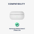 kwmobile Hülle kompatibel mit Samsung Galaxy Buds 2 Pro / Buds 2 / Buds Live - Schutzhülle Etui - Kopfhörer Case IMD Cover