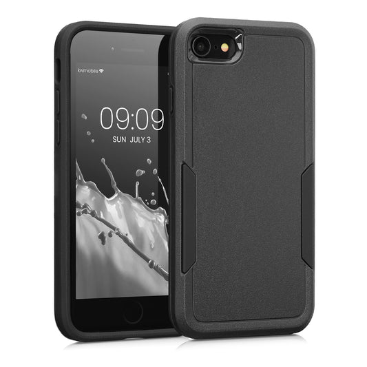 kwmobile Case Compatible with Apple iPhone SE (2022) / iPhone SE (2020) / iPhone 8 / iPhone 7 - Protective TPU and Plastic Phone Cover