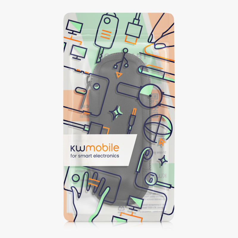 kwmobile Case for Universal Laser Pointer Case with Zipper - 14.5 x 5 cm Inner Dimensions