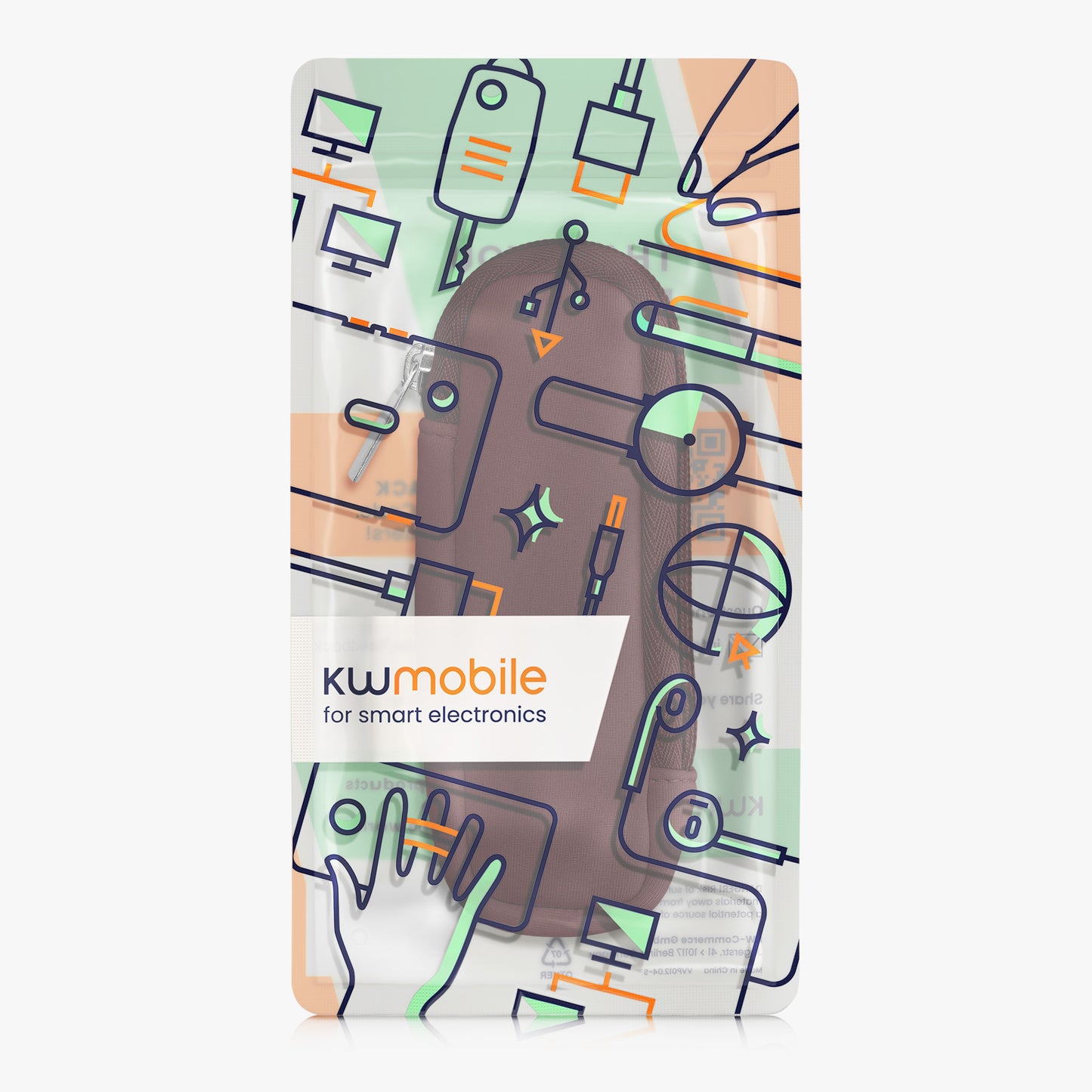 kwmobile Case for Universal Laser Pointer Case with Zipper - 14.5 x 5 cm Inner Dimensions