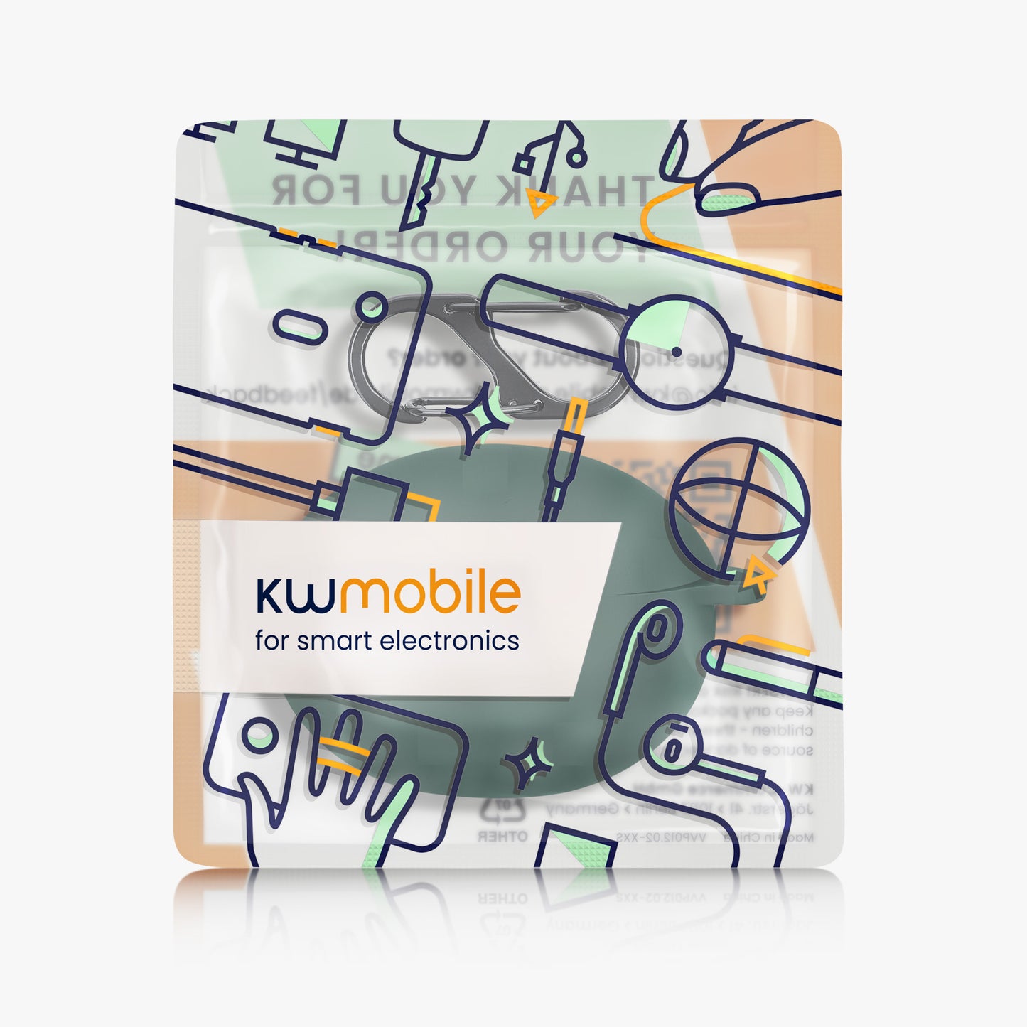 kwmobile Case Compatible with Huawei Freebuds 5i Headphones Case TPU Cover Protective Cover