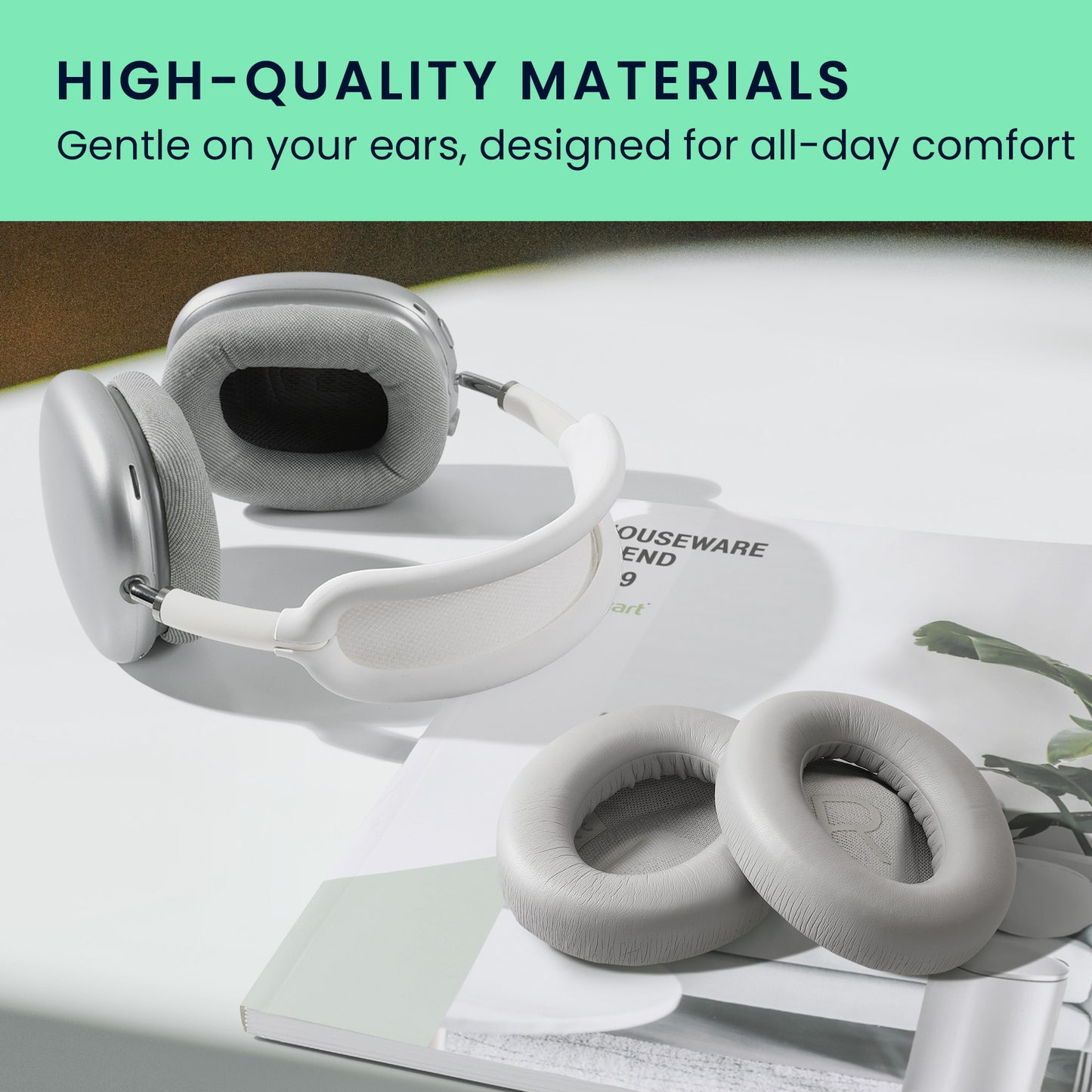 kwmobile Ear Pads for Bose Noise Cancelling 700 / NC700 Earpads Replacement Headphone Spare Parts Over Ear Headphones