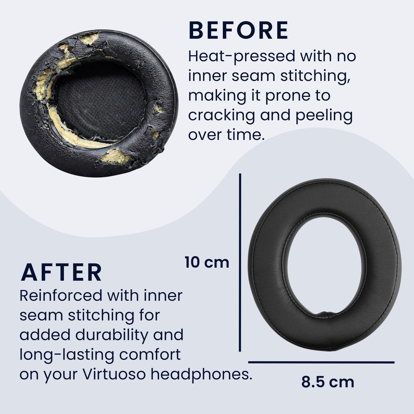 kwmobile Ear Pads for Corsair HS50 HS60 HS60 Pro HS70 HS70 Pro HS75 Earpads Replacement Ear Pads Headphone Spare Parts Headphone Replacement Pads Over Ear Headphones