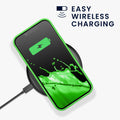 Rubberized Silicone Case with Camera Protection for Apple iPhone 13 Pro Max in Lime Green