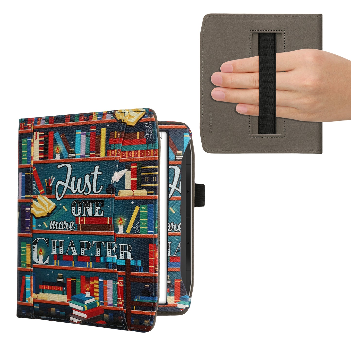 kwmobile Flip Case Compatible with Pocketbook Era / Era Color - Front Pocket Hand Strap