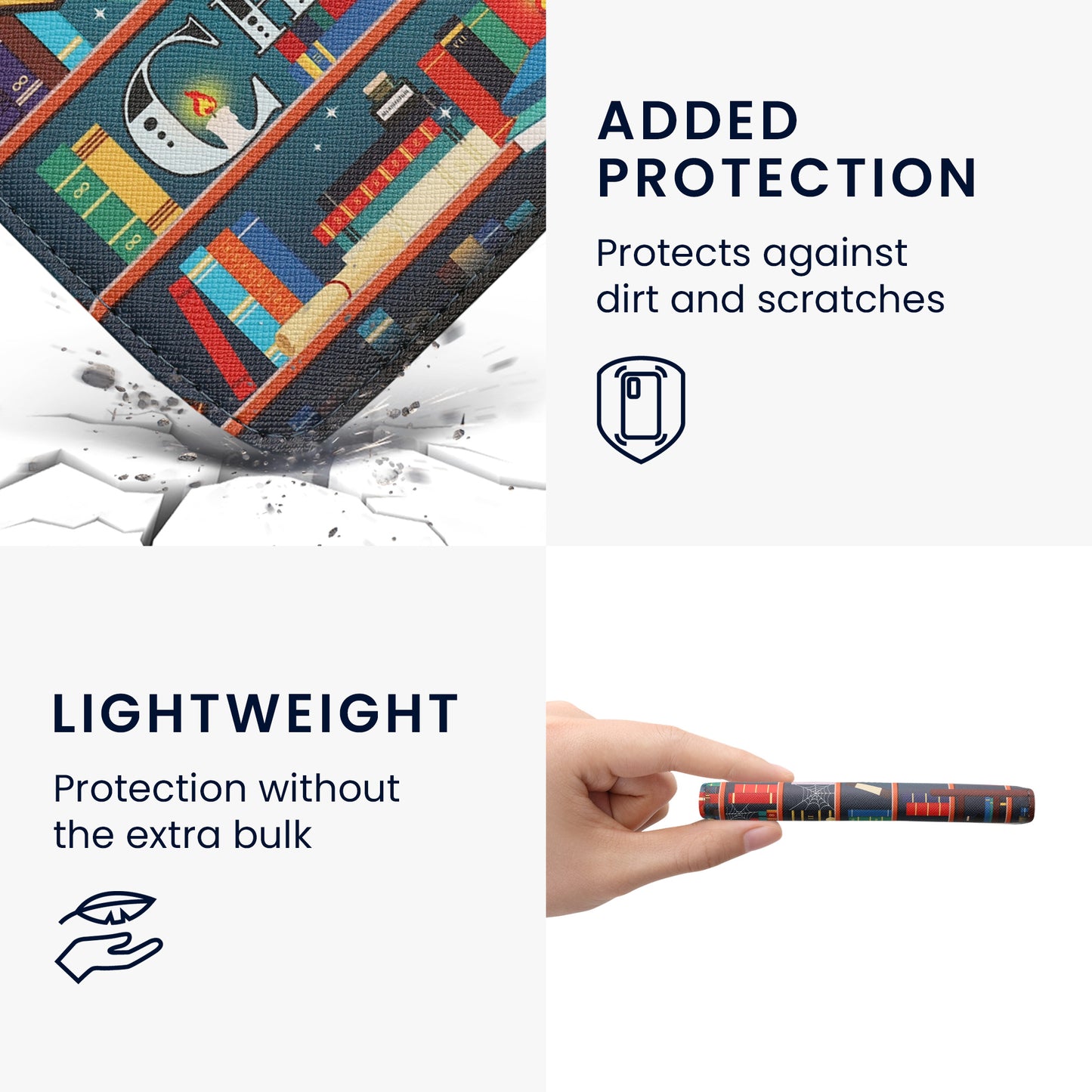 kwmobile Flip Case Compatible with Pocketbook Era / Era Color - Front Pocket Hand Strap