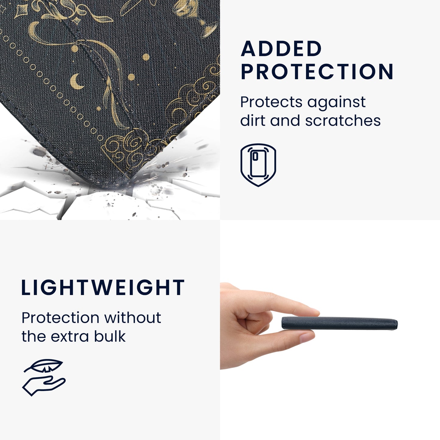 kwmobile Flip Case Compatible with Pocketbook Era / Era Color - Front Pocket Hand Strap