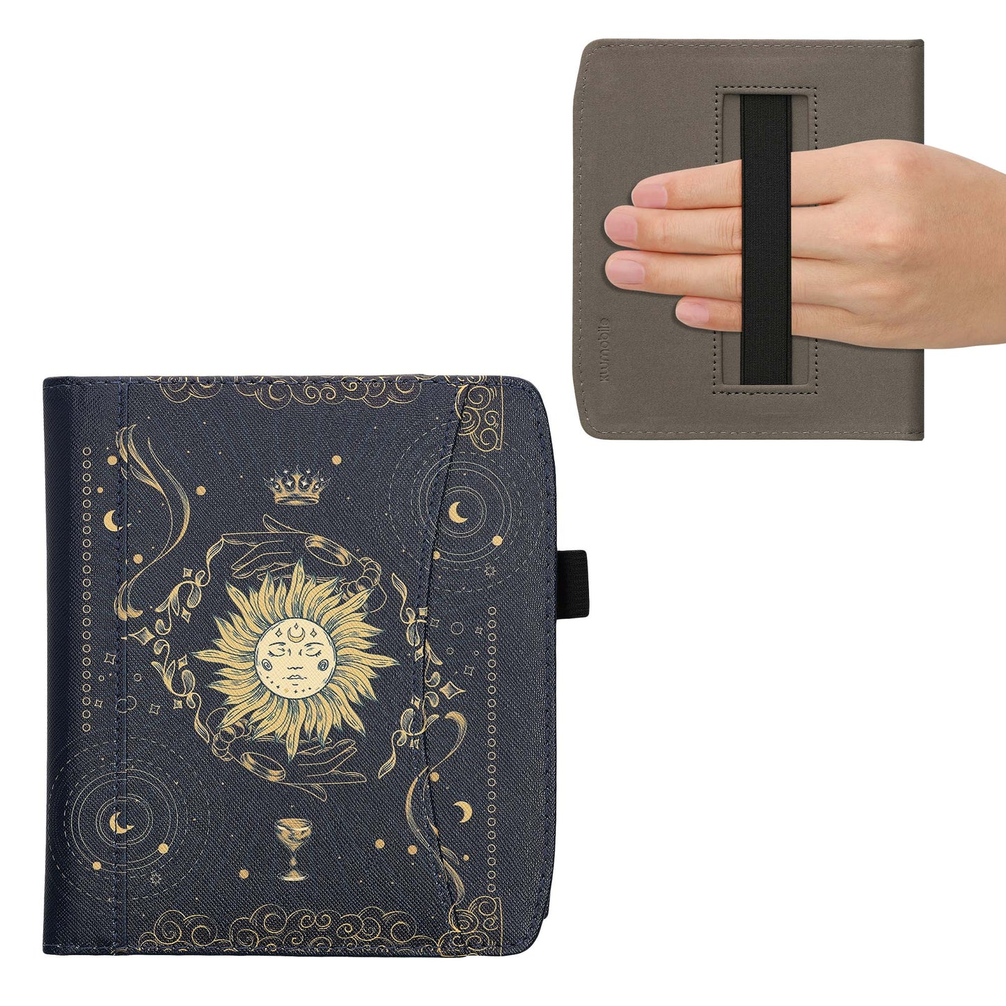 kwmobile Flip Case Compatible with Pocketbook Era / Era Color - Front Pocket Hand Strap