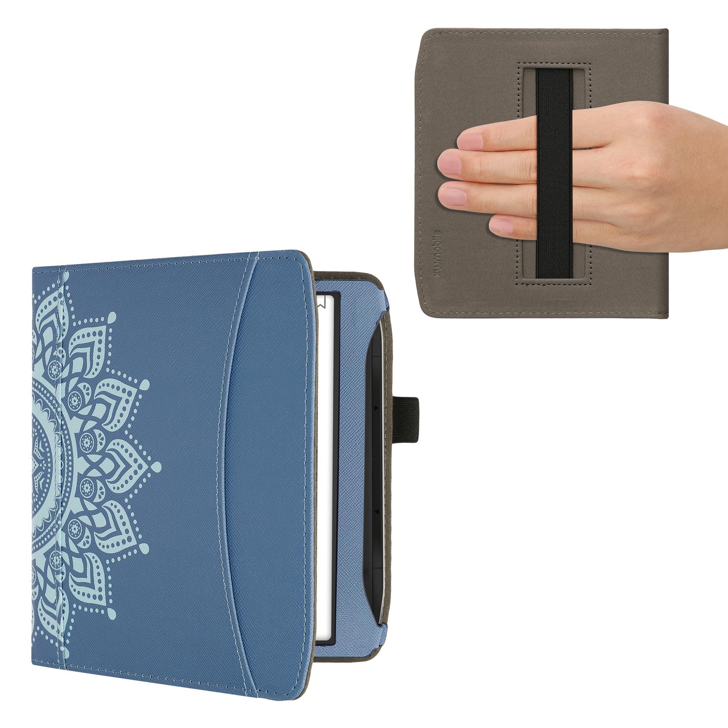 kwmobile Flip Case Compatible with Pocketbook Era / Era Color - Front Pocket Hand Strap