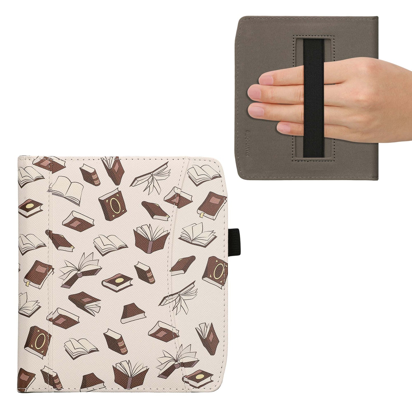 kwmobile Flip Case Compatible with Pocketbook Era / Era Color - Front Pocket Hand Strap
