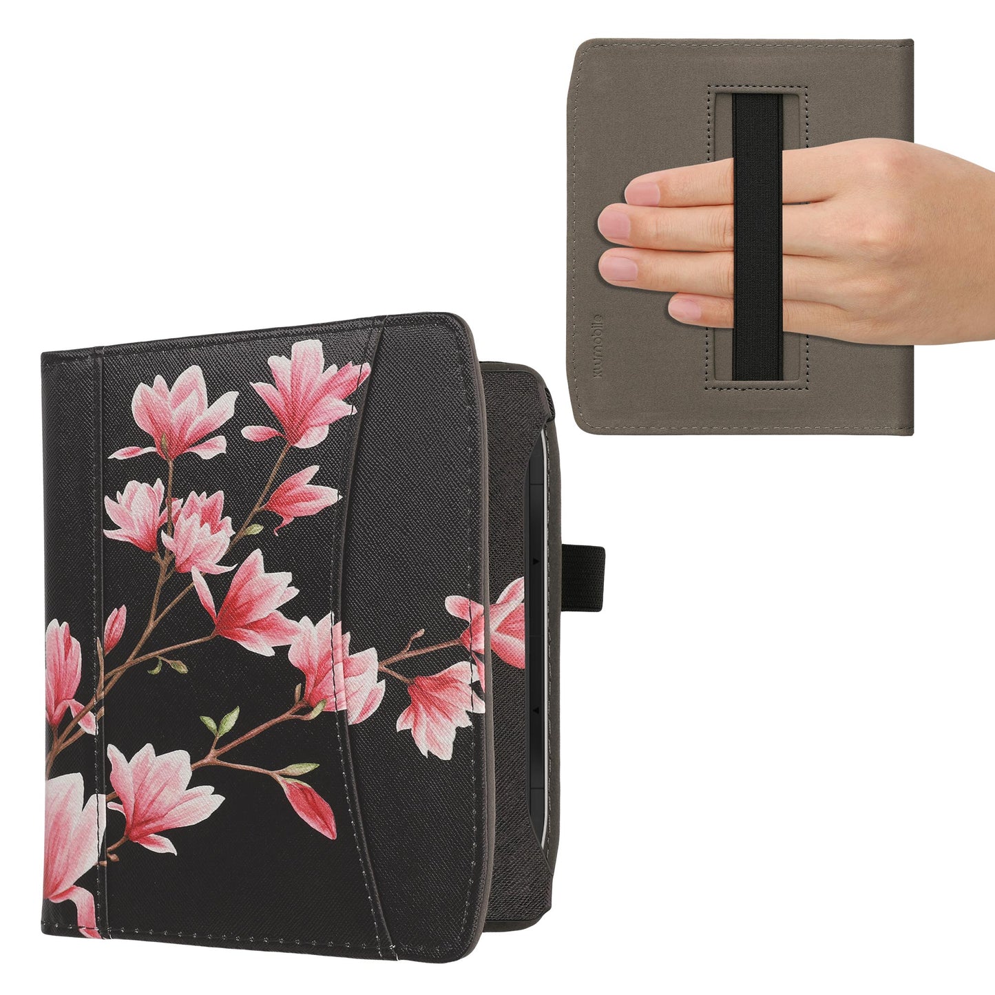 kwmobile Flip Case Compatible with Pocketbook Era / Era Color - Front Pocket Hand Strap