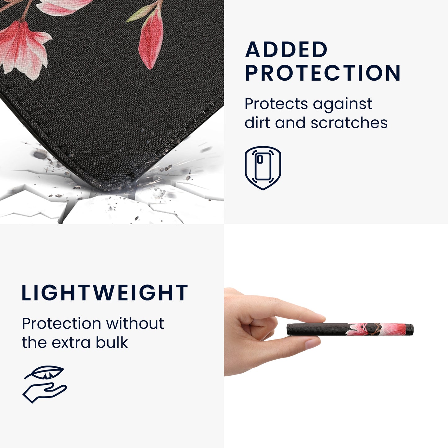 kwmobile Flip Case Compatible with Pocketbook Era / Era Color - Front Pocket Hand Strap