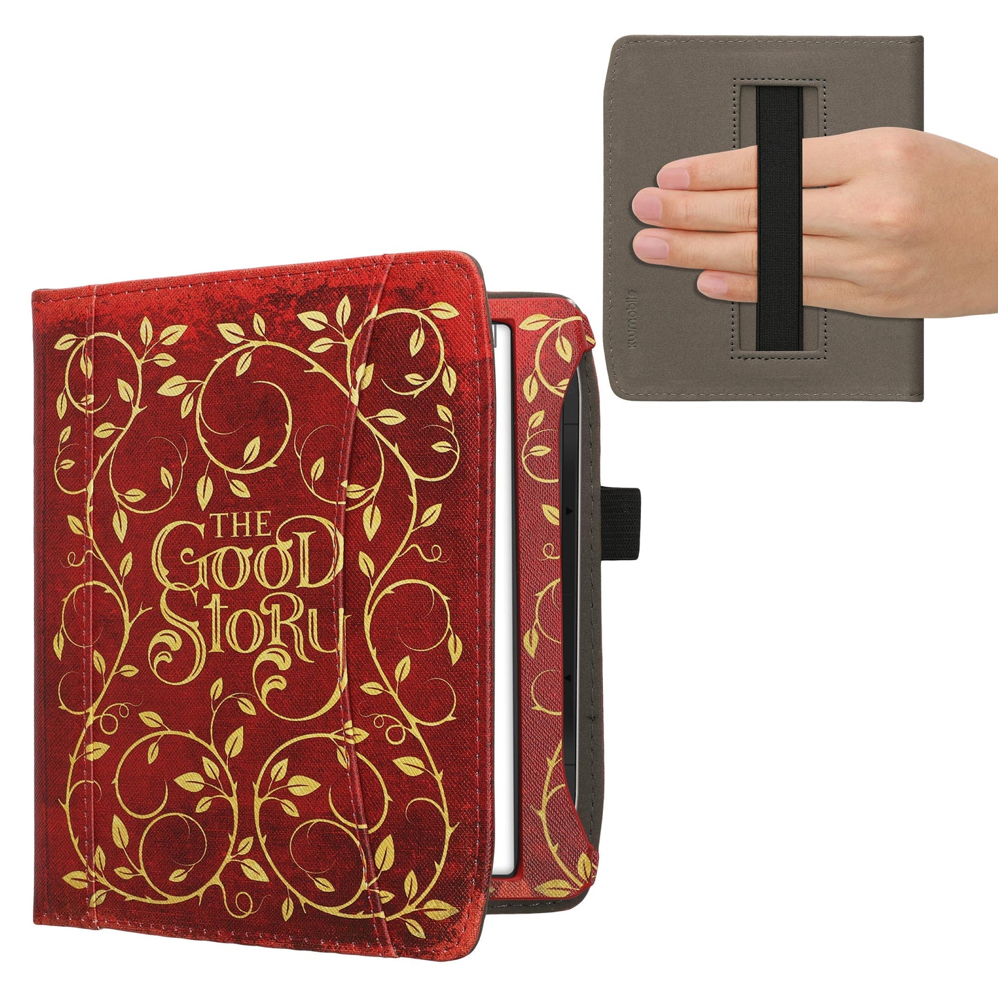 kwmobile Flip Case Compatible with Pocketbook Era / Era Color - Front Pocket Hand Strap