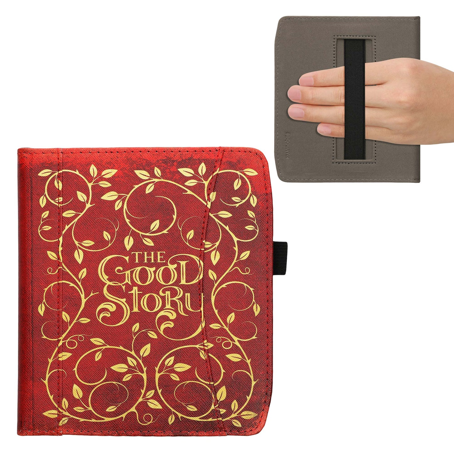 kwmobile Flip Case Compatible with Pocketbook Era / Era Color - Front Pocket Hand Strap