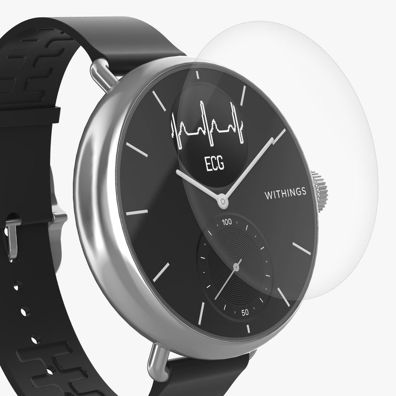 kwmobile Displayschutzfolie kompatibel mit Withings Scanwatch 38mm - Schutzfolie für Fitness Tracker Displayschutz