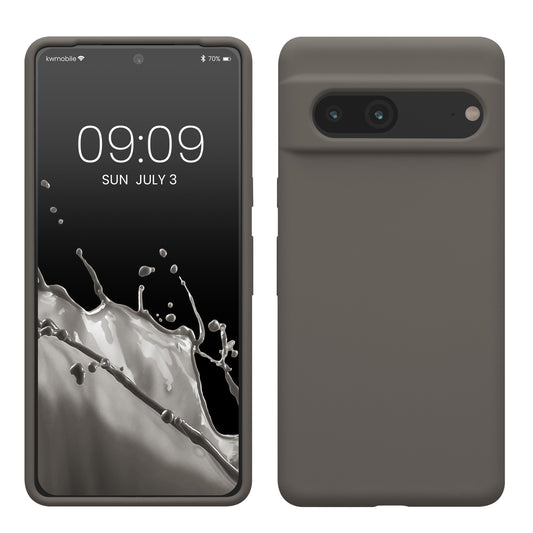 kwmobile Handyhülle für Google Pixel 7 Hülle, für Pixel 7 Case - Hülle Silikon - kabelloses Laden - Stone Dust Stone Dust  