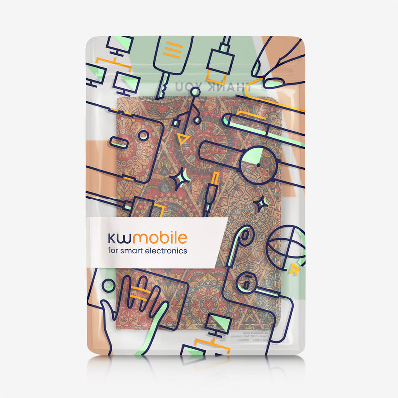Car Registration Holder with Card Slots in Patterned Cork