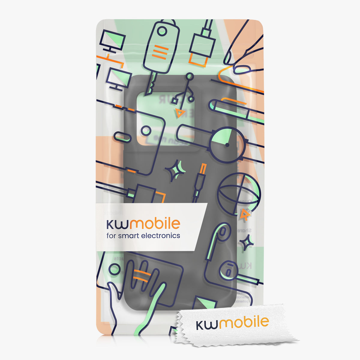 Rubberized Silicone Case for OnePlus 10T 5G in Black