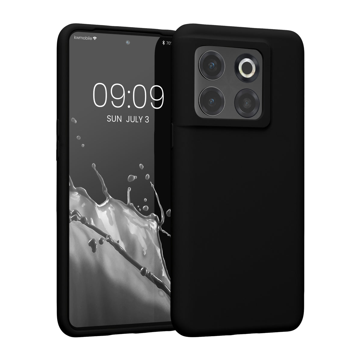 Rubberized Silicone Case for OnePlus 10T 5G in Black