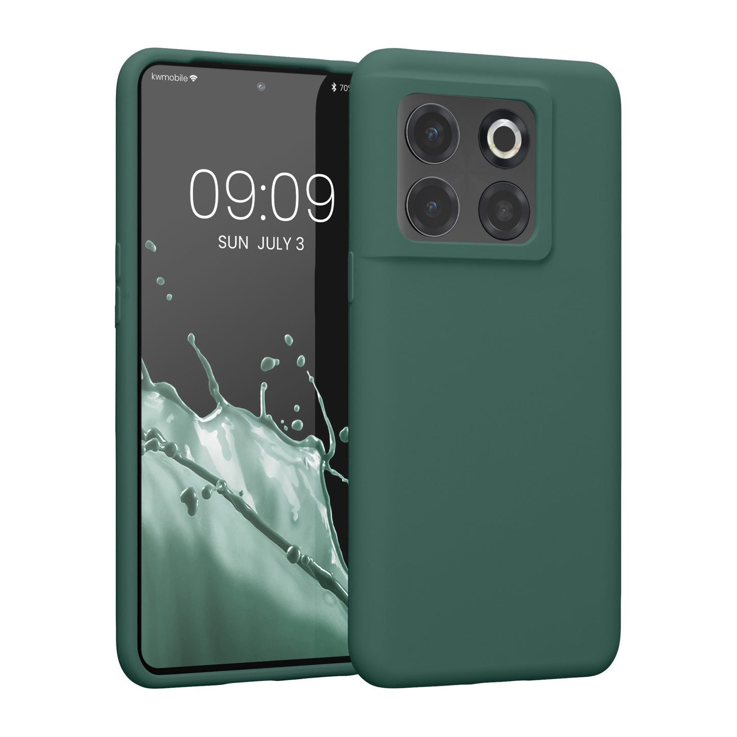 Rubberized Silicone Case for OnePlus 10T 5G in Black