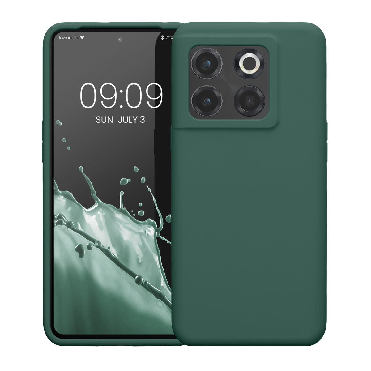 Rubberized Silicone Case for OnePlus 10T 5G in Black