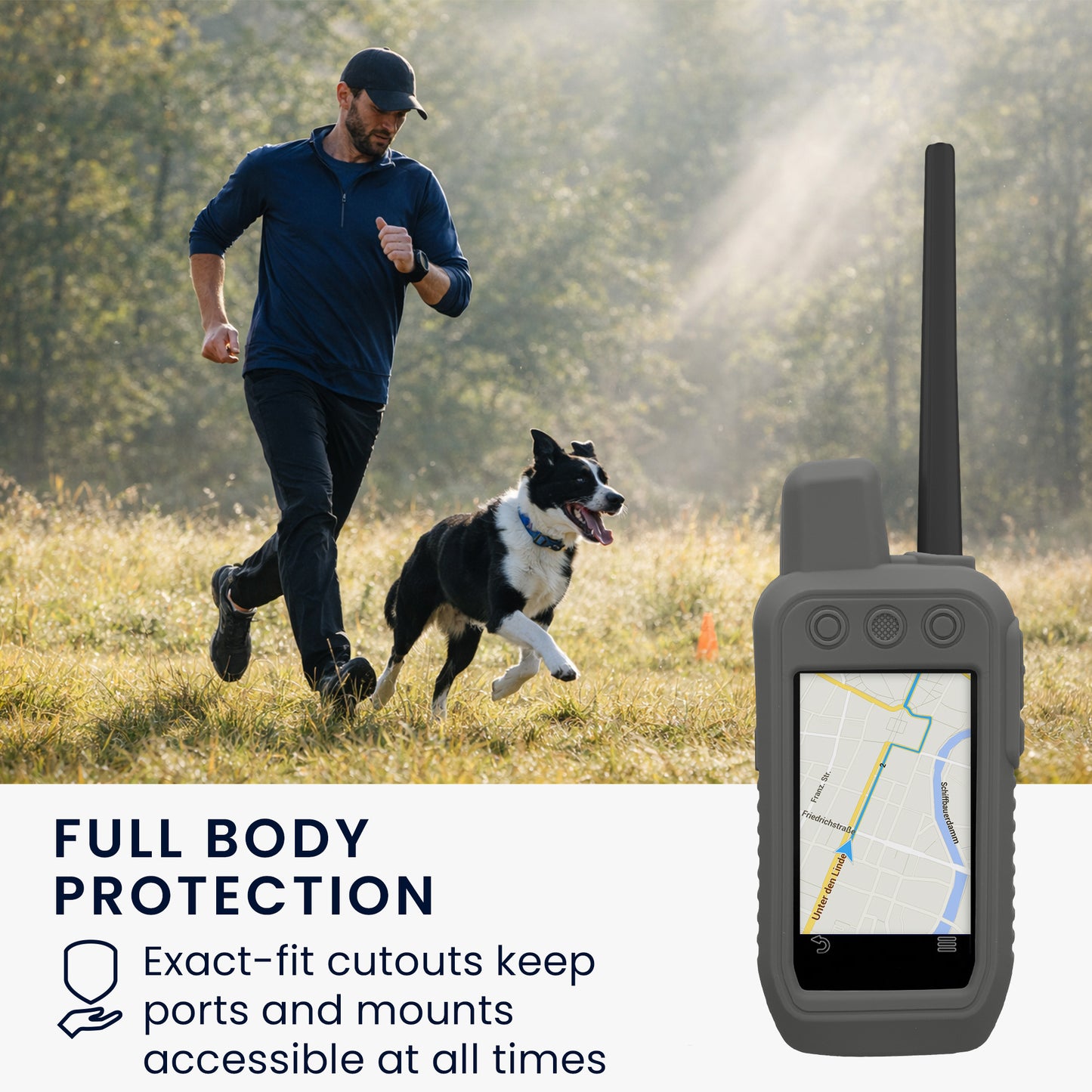 kwmobile Case Compatible with Garmin Alpha 300 / Alpha 200 - Protective Cover for GPS Handheld Device