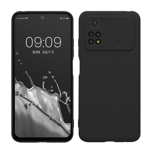 kwmobile Case for Xiaomi Poco M4 Pro - Soft Silicone Phone Case - Protective Cover