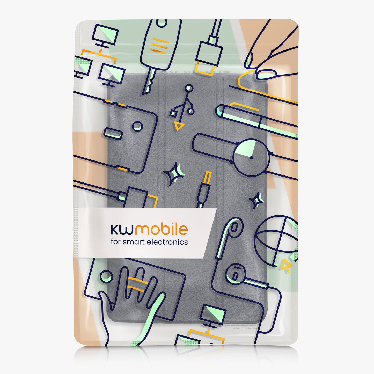 kwmobile Case Compatible with Oppo Pad Air - Smart Cover Tablet Case - Stand