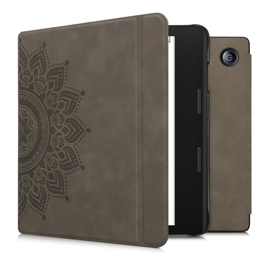 kwmobile Cover for Tolino Epos 3 Case - Faux Leather eReader Case with Auto Sleep Function - Rising Sun