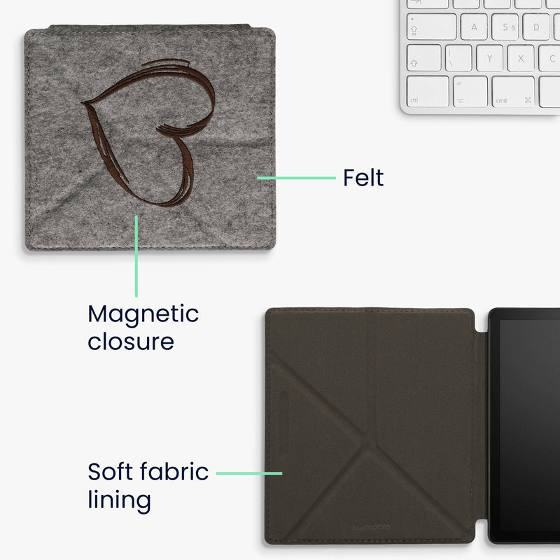 Felt Sleeve for Amazon Kindle Oasis 10th Generation