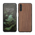 Galaxy A04s Walnut Wood Case with TPU Bumper