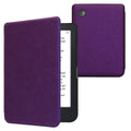 kwmobile Schutzhülle für Kobo Clara 2E / Tolino Shine 4 Hülle - eReader Flip Case mit Auto Sleep Funktion - Geprägte Blumen mit Violett Violett  [dsg18]