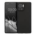 kwmobile Handyhülle für Motorola Edge 30 Ultra Hülle - weiches Handy Silikon Case - Schutzhülle Cover - Schwarz matt