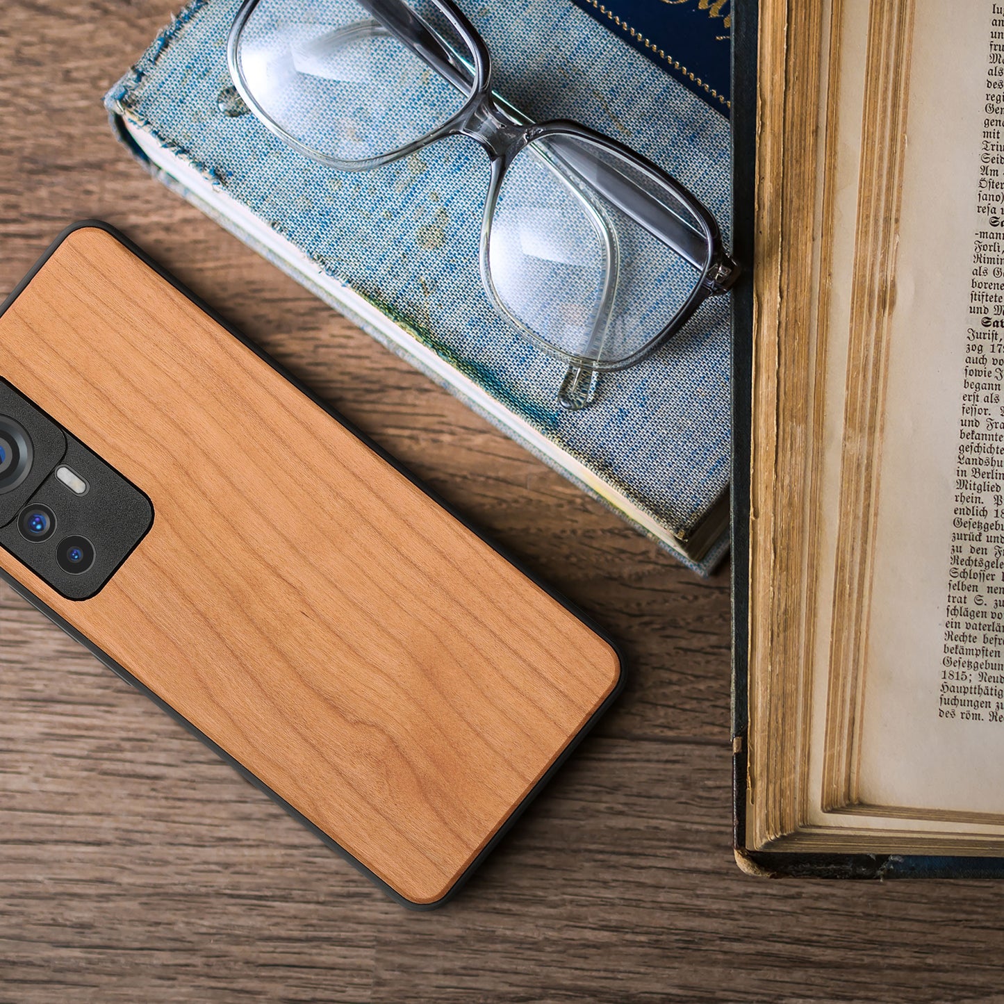 Wooden case with TPU bumper for Xiaomi 12T / 12T Pro Cherry Wood