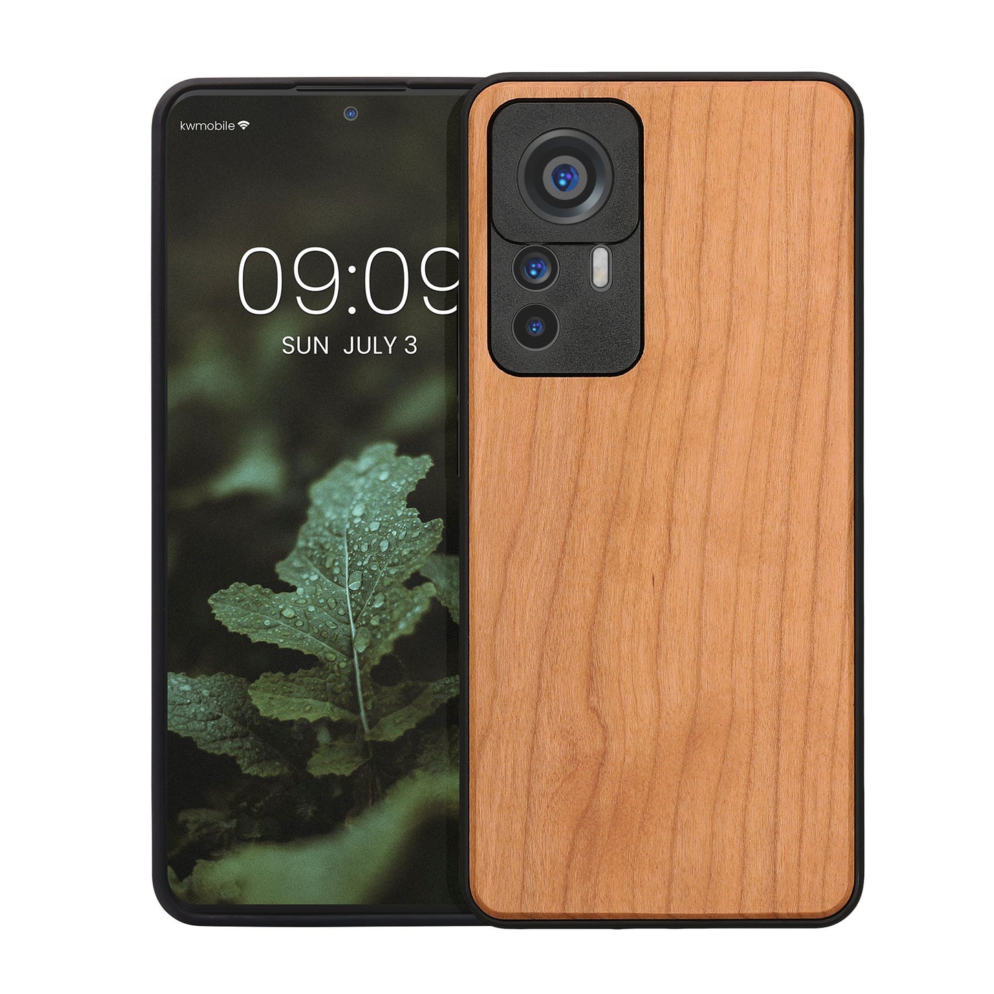 Wooden case with TPU bumper for Xiaomi 12T / 12T Pro Cherry Wood