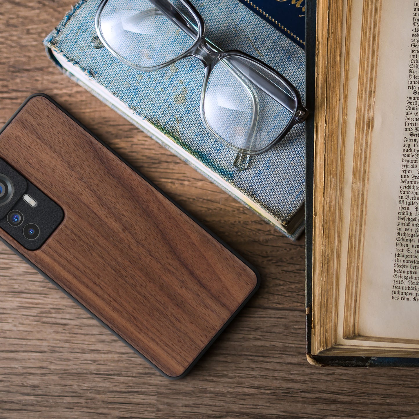 Wooden case with TPU bumper for Xiaomi 12T / 12T Pro Cherry Wood