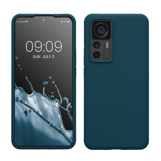 kwmobile Phone Case for Xiaomi 12T / 12T Pro - Silicone Case - Wireless Charging - Protective Cover