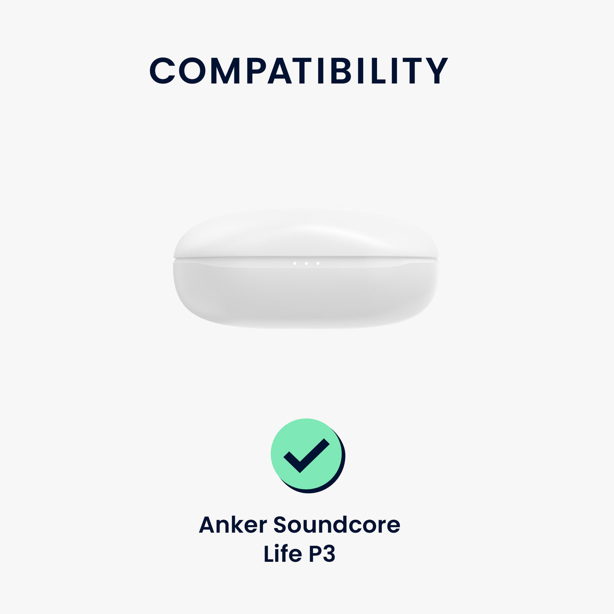 Anker Soundcore Life P3 Headphone Case Shockproof with Carabiner Don't Touch My Headphones