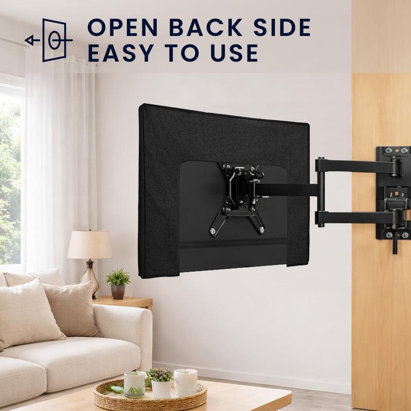 kwmobile 55’’ TV Abdeckung Indoor - Fernseher Hülle Bildschirmschutz Abdeckung - TV Bildschirm Staubschutzhülle