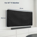 kwmobile 43’’ TV Abdeckung Indoor - Fernseher Hülle Bildschirmschutz Abdeckung - TV Bildschirm Staubschutzhülle