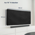 kwmobile 75’’ TV Abdeckung Indoor - Fernseher Hülle Bildschirmschutz Abdeckung - TV Bildschirm Staubschutzhülle