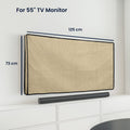 kwmobile Cover Compatible with 24-26" Monitor Protective Cover Dust Cover Hood for PC Screen Computer Screen Cover Dust Hood