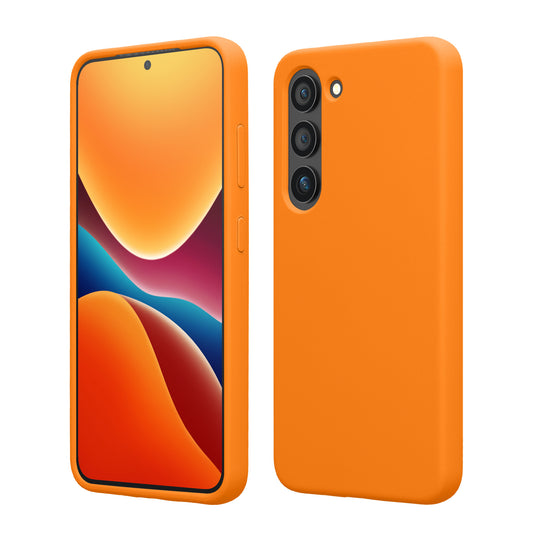 kwmobile Case Compatible with Samsung Galaxy S23 Case Slim Silicone Phone Case Shockproof Phone Cover Soft Surface Wireless Charging