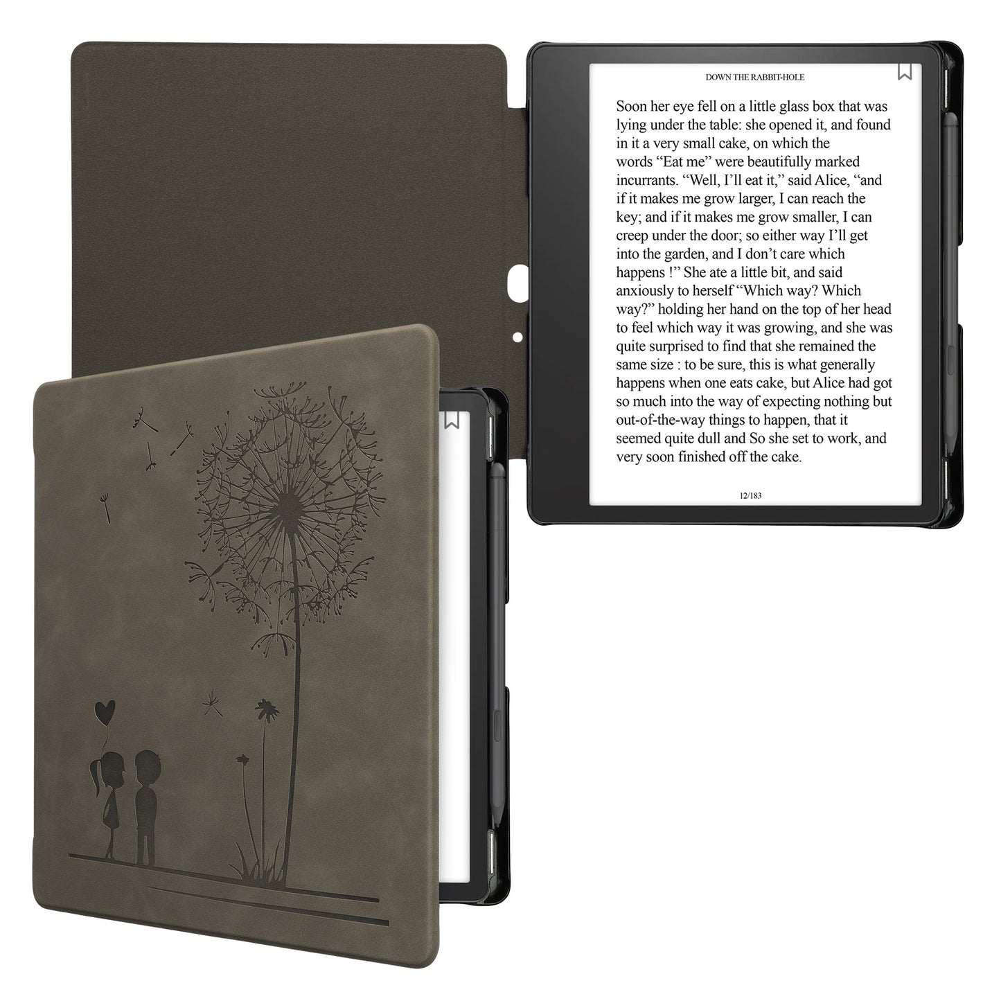kwmobile Schutzhülle für Amazon Kindle Scribe (2022/2024) Hülle - eReader Case aus Kunstleder mit Auto Sleep Funktion