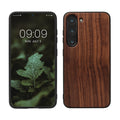 Samsung Galaxy S23 Shockproof Hard Case with TPU Bumper Walnut Wood